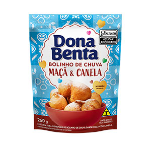 Mistura para Bolinho de chuva Dona Benta <br>Maça com Canela